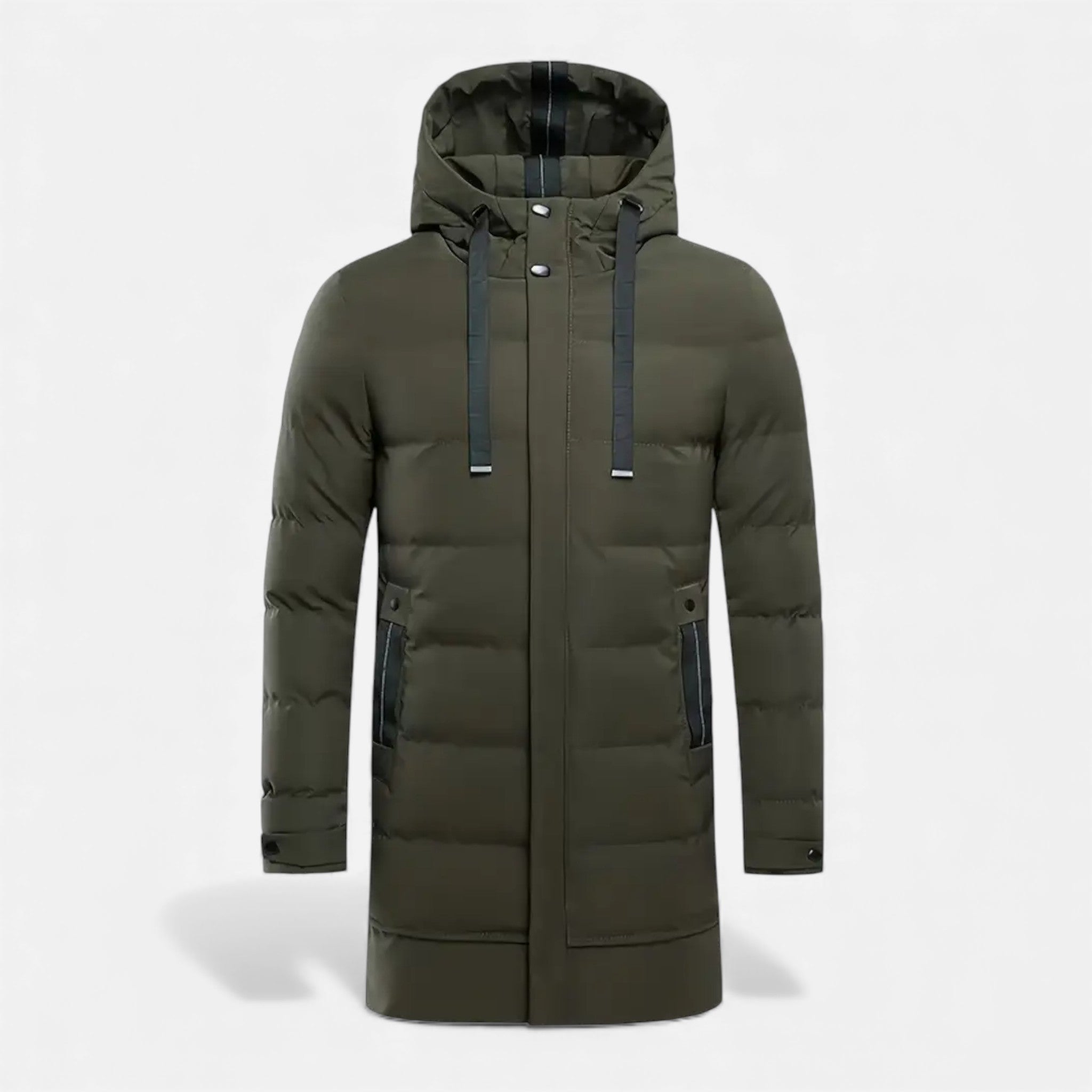 Dorvelli | Men’s Long Coat – Hooded Casual Essential