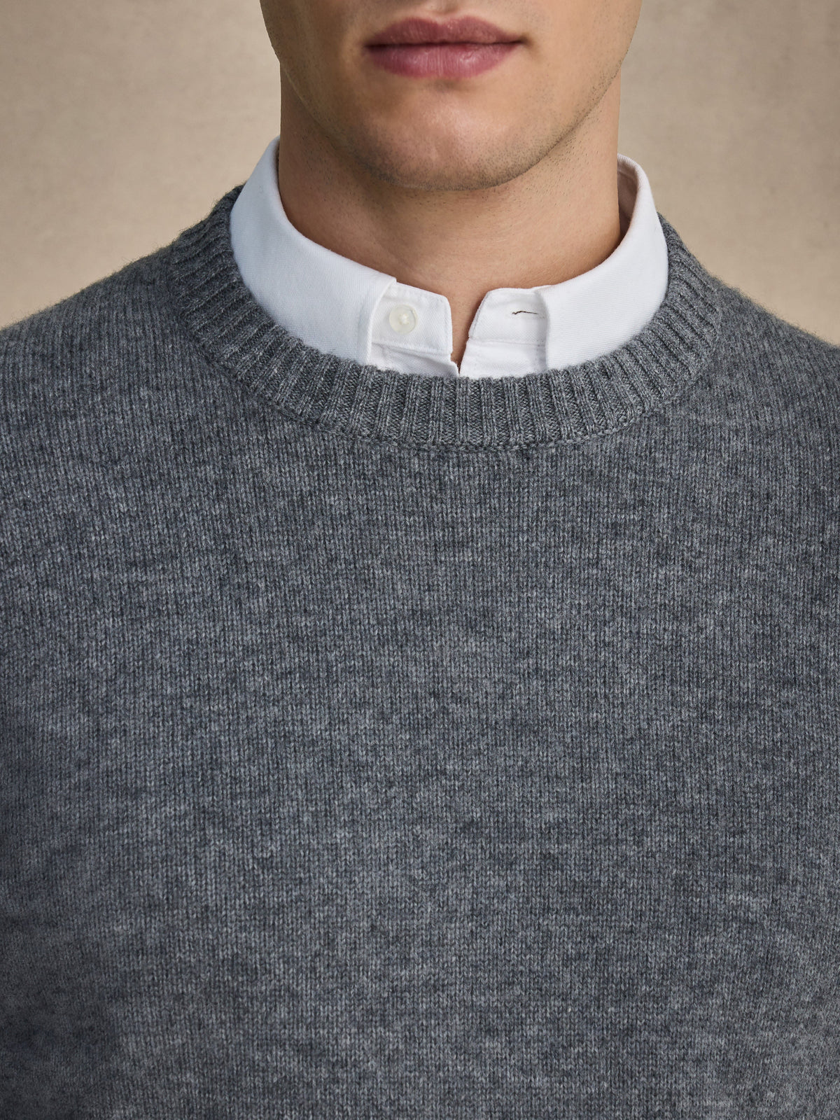 Cedric Ribbed Trim Crew Neck Jumper – Men's Classic Knit Sweater