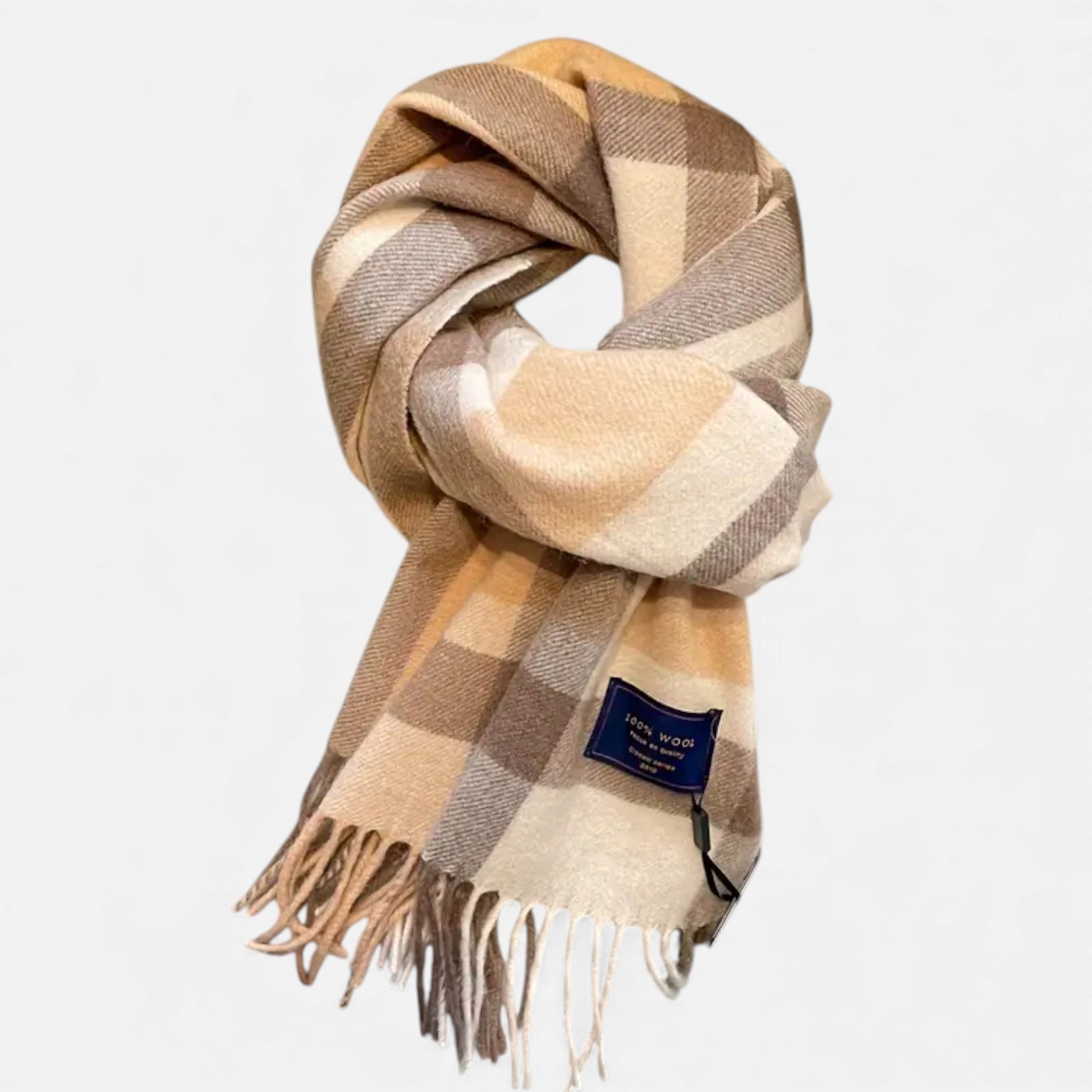 Dorvelli | British Classic Wool Scarf – Retro Striped Winter Elegance