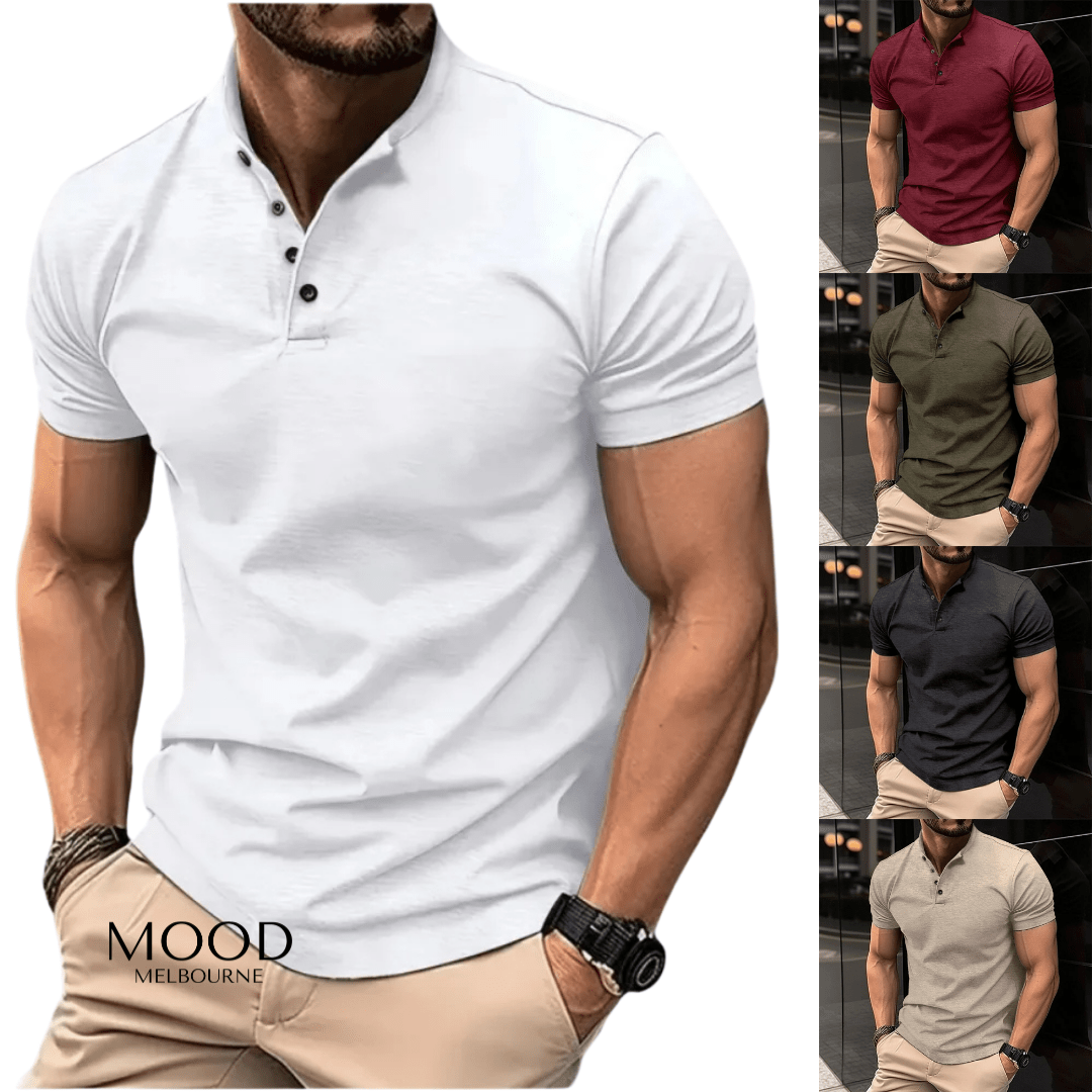 Dorvelli | Men's Shirt – Short Henley
