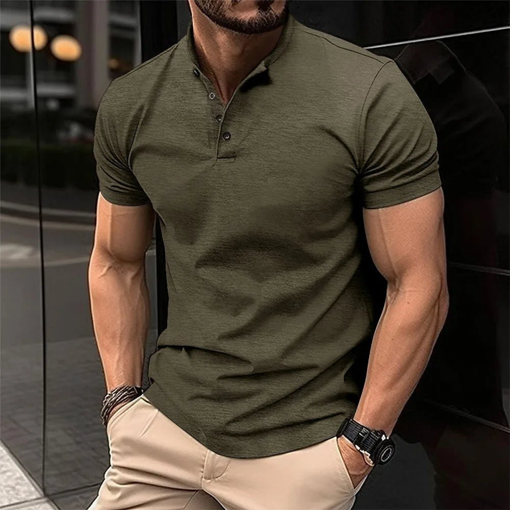 Dorvelli | Men's Shirt – Short Henley