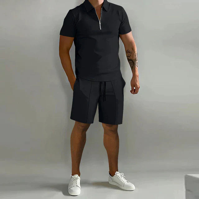 Dorvelli | Men's Two-Piece Set – Polo Shorts