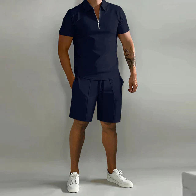 Dorvelli | Men's Two-Piece Set – Polo Shorts