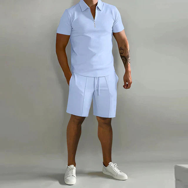 Dorvelli | Men's Two-Piece Set – Polo Shorts