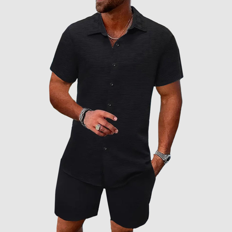 Dorvelli | Men's Two-Piece Set – Short Jacquard