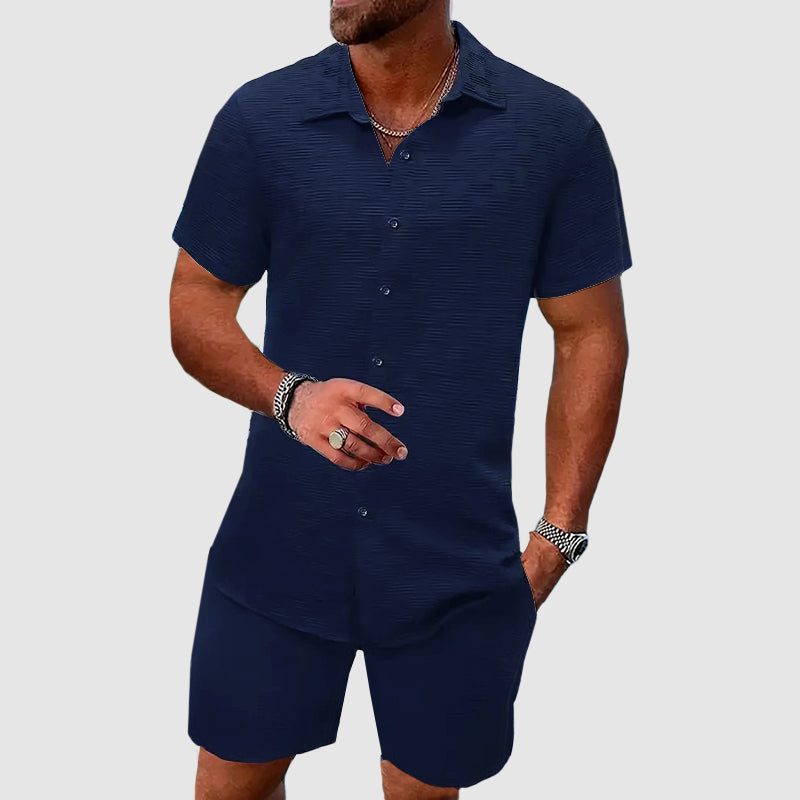 Dorvelli | Men's Two-Piece Set – Short Jacquard