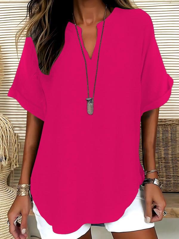 Dorvelli | Women's Blouse – Atasia Touch Notched