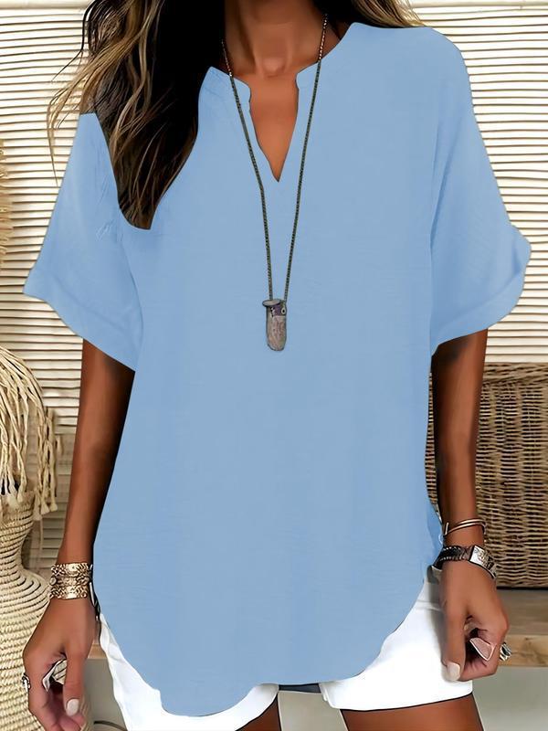 Dorvelli | Women's Blouse – Atasia Touch Notched