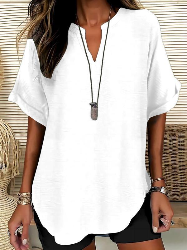 Dorvelli | Women's Blouse – Atasia Touch Notched