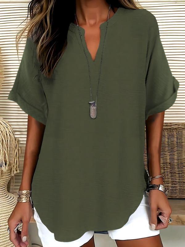 Dorvelli | Women's Blouse – Atasia Touch Notched