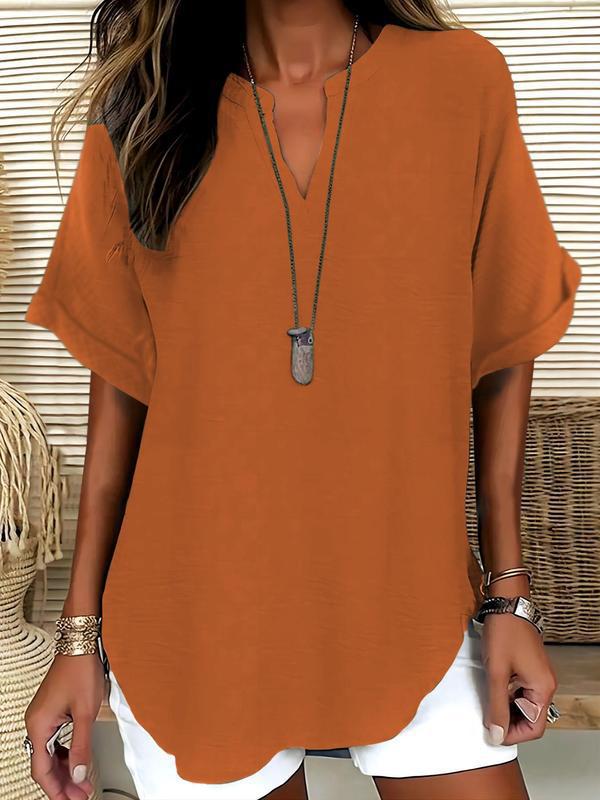 Dorvelli | Women's Blouse – Atasia Touch Notched