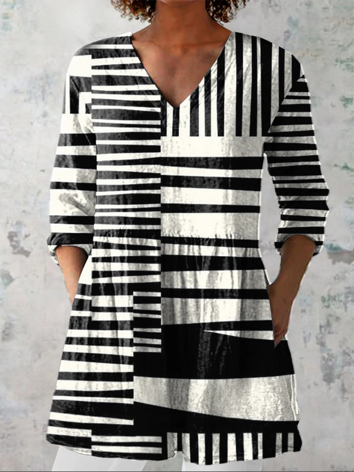 Dorvelli | Women's Blouse – Long Blouse V-Neck