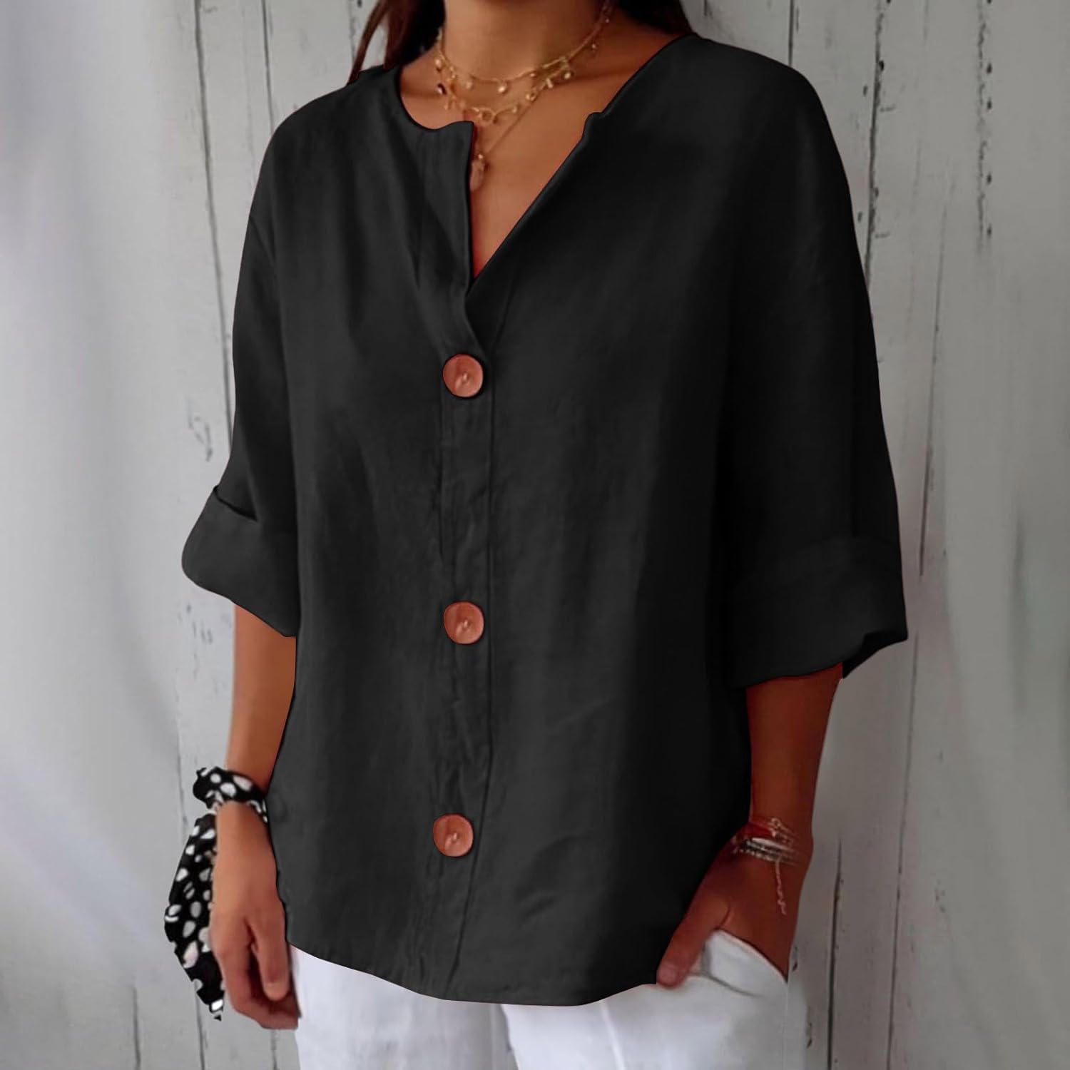 Dorvelli | Women's Blouse – Summer Blouse Loose