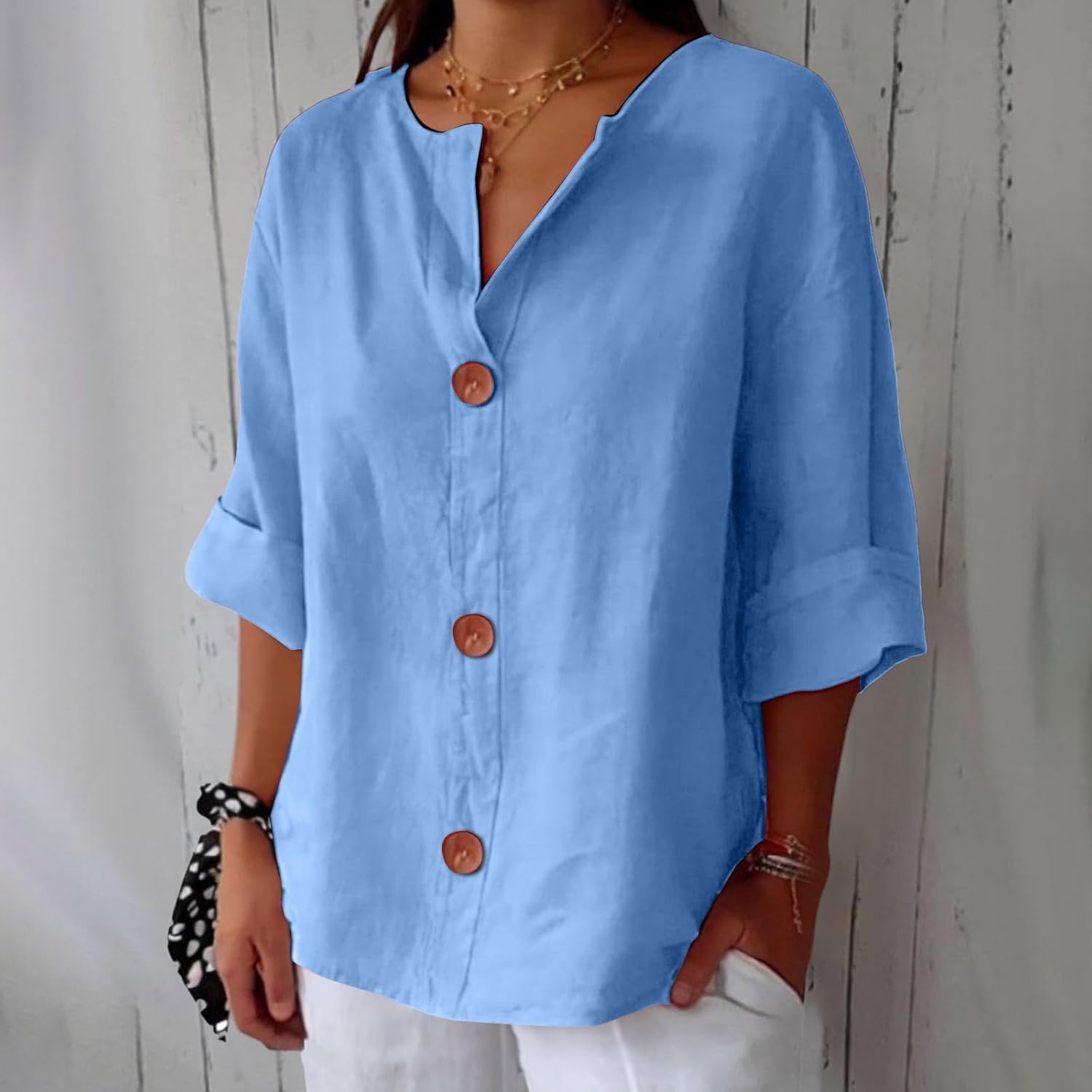 Dorvelli | Women's Blouse – Summer Blouse Loose