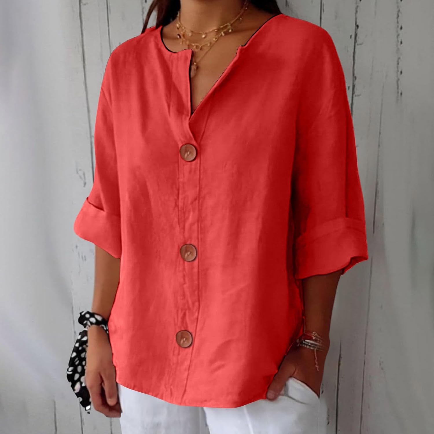 Dorvelli | Women's Blouse – Summer Blouse Loose