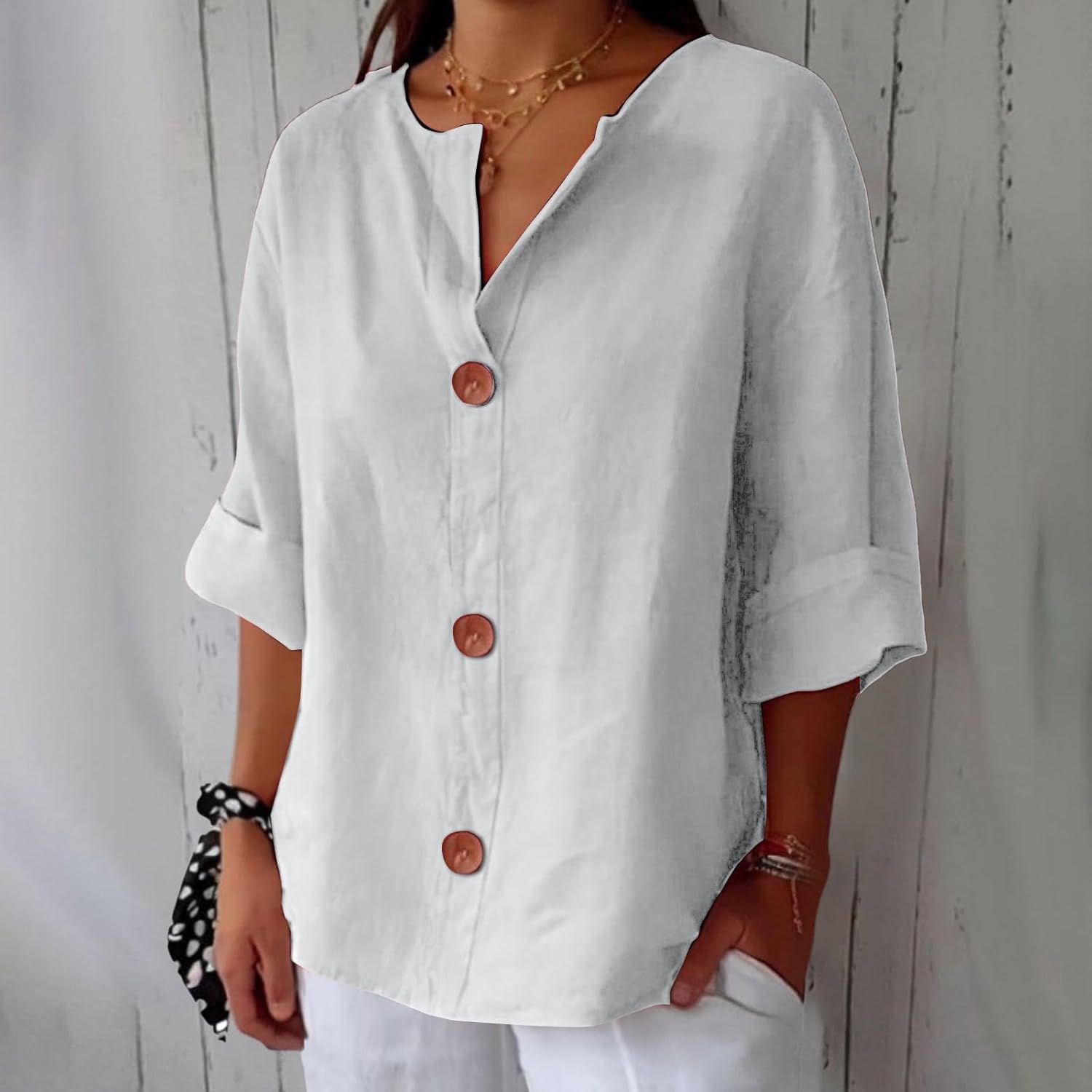 Dorvelli | Women's Blouse – Summer Blouse Loose