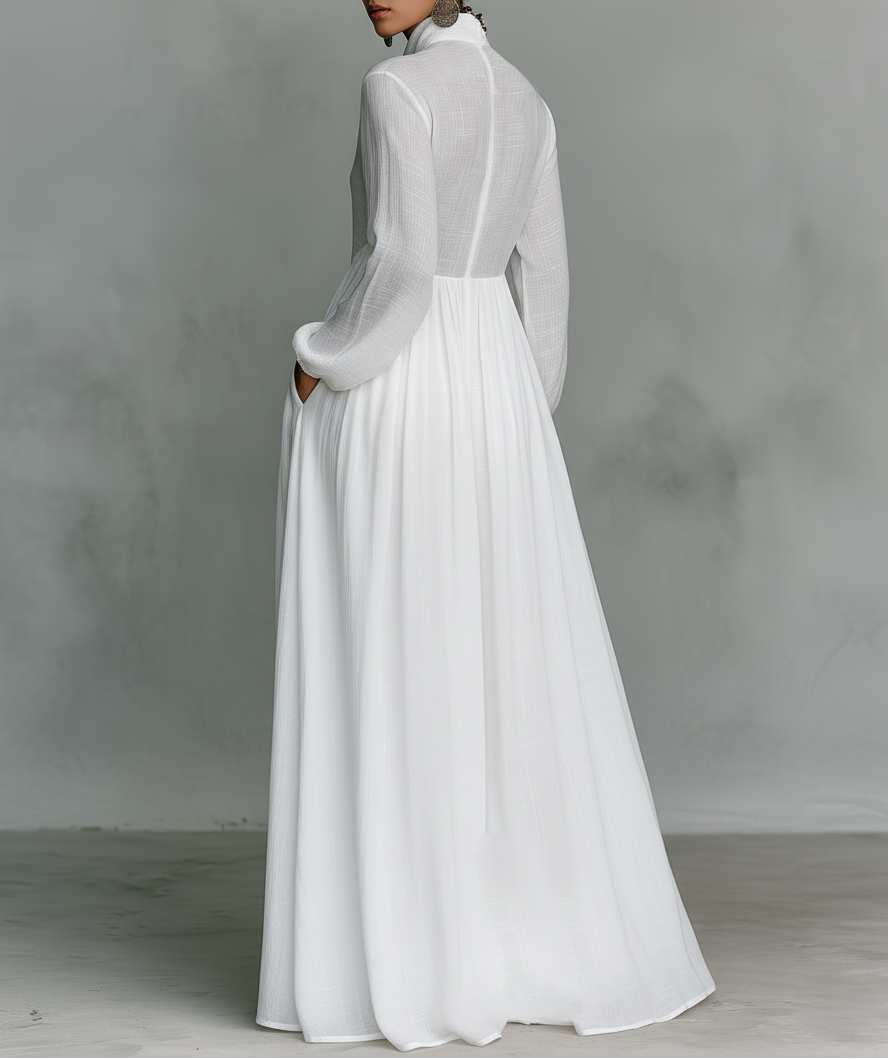 Dorvelli | Women's Maxi Dress – Button Front