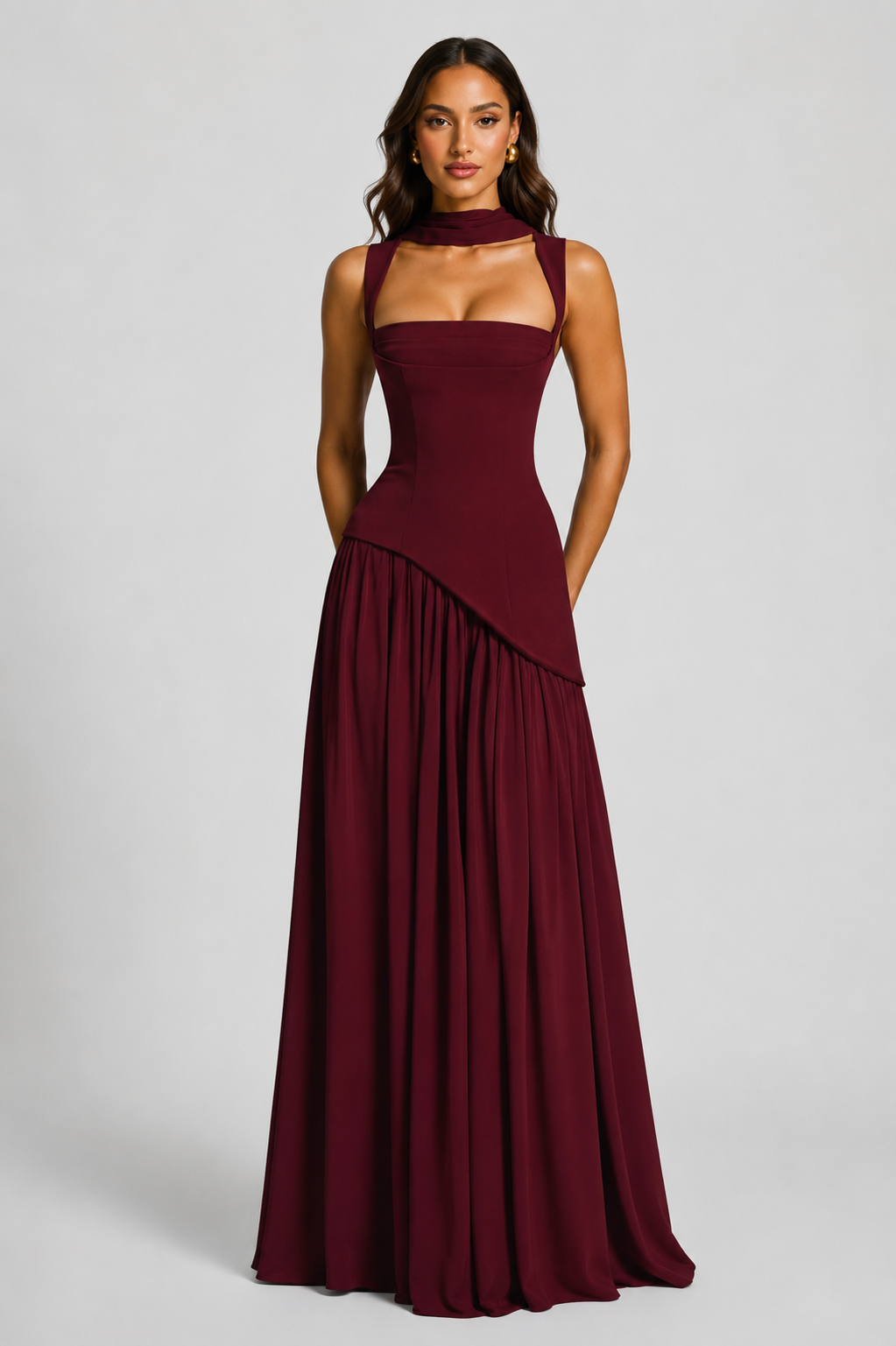 Dorvelli | Women's Maxi Dress – Draped