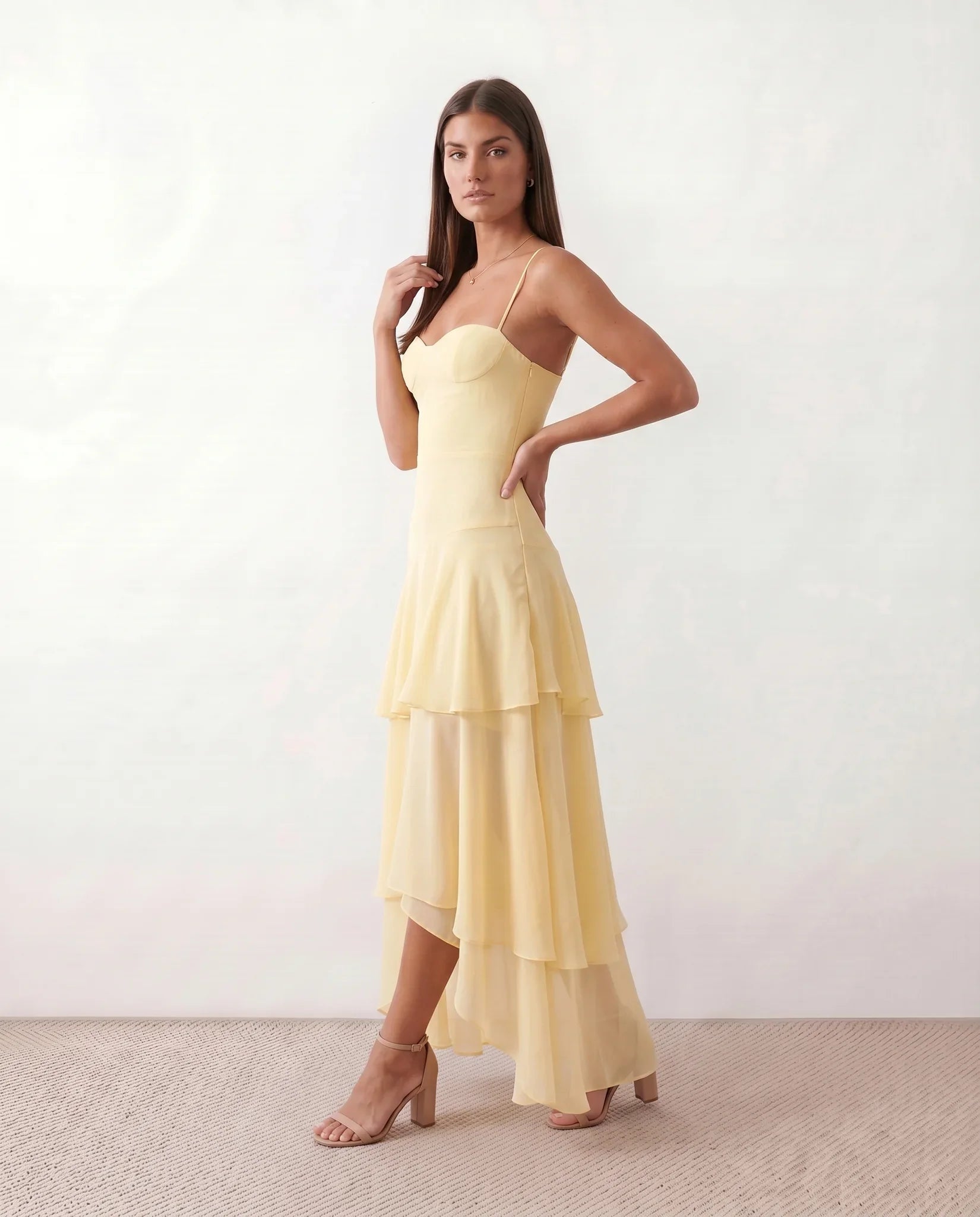 Dorvelli | Women's Maxi Dress – Elsie Spaghetti Strap