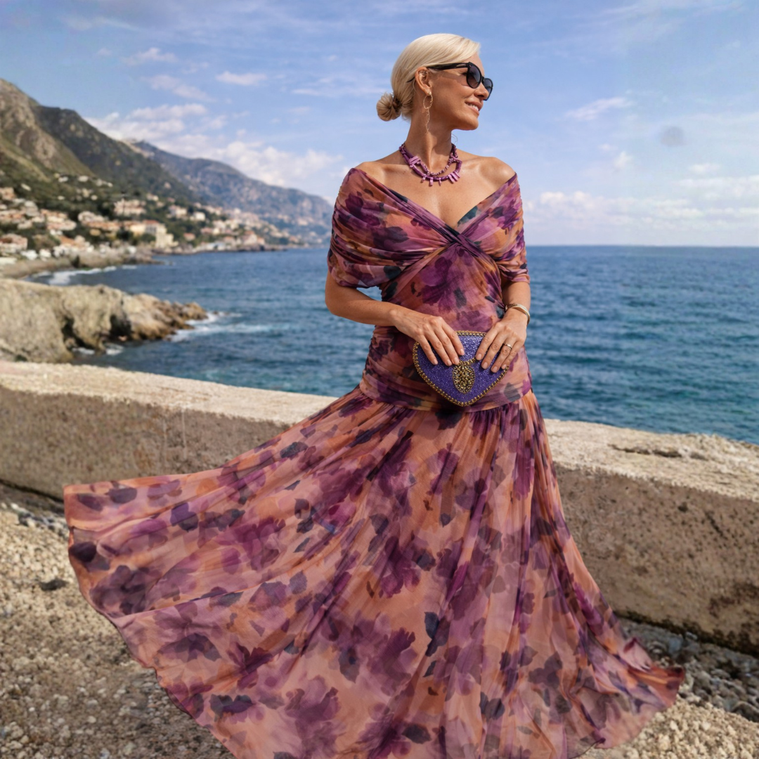 Dorvelli | Women's Maxi Dress – Mikaela Off-Shoulder