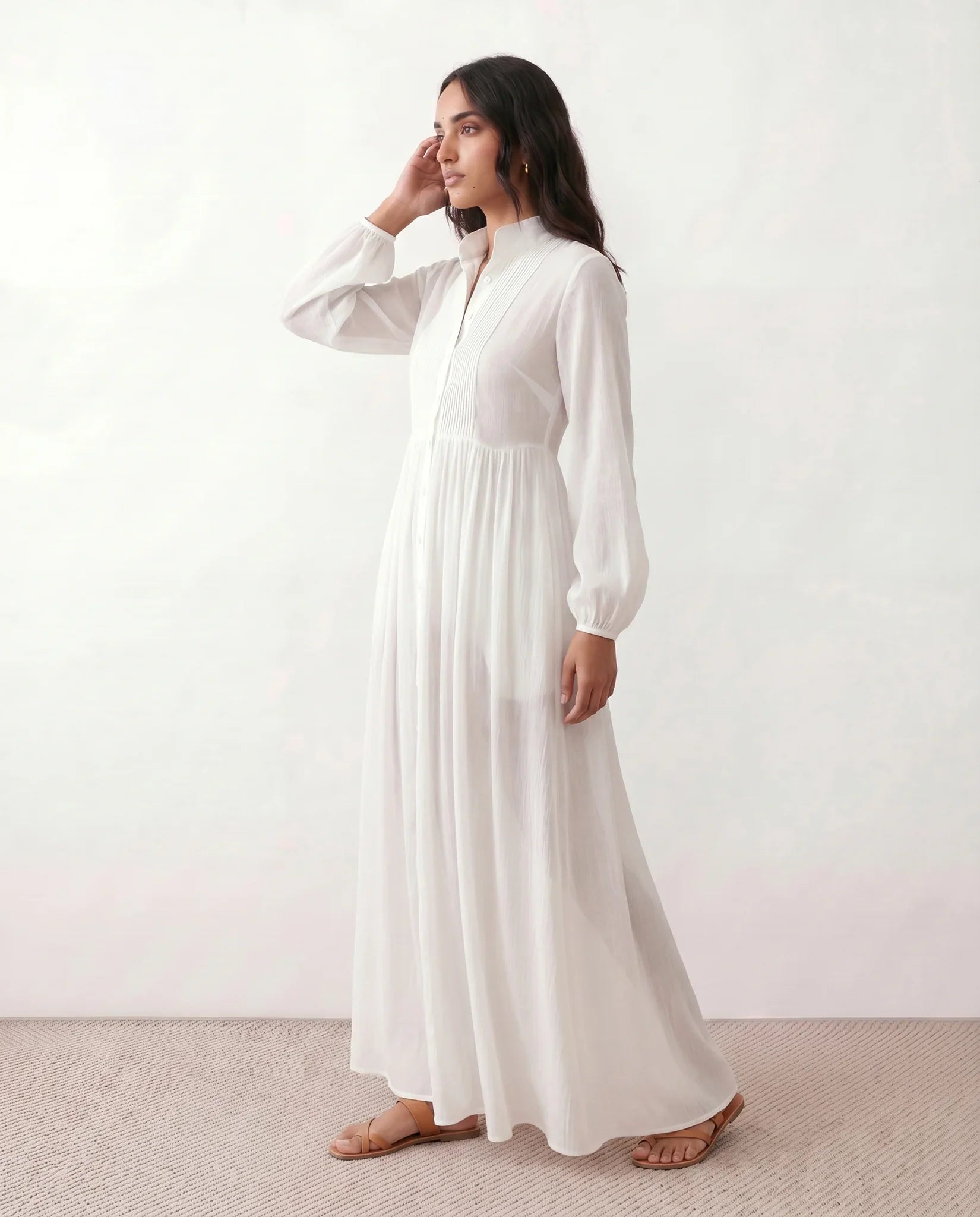 Dorvelli | Women's Maxi Dress – Raissa Button Front