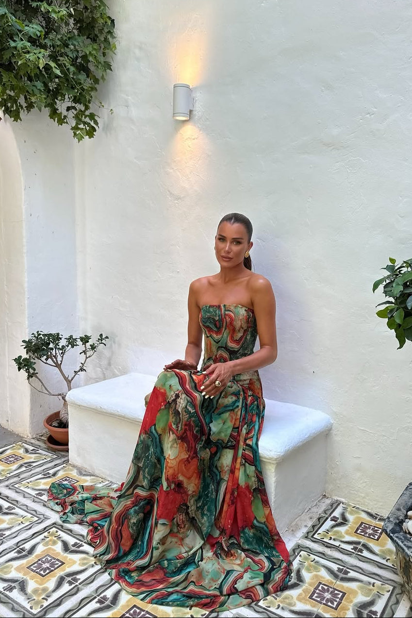 Dorvelli | Women's Maxi Dress – Strapless Vacation Summer