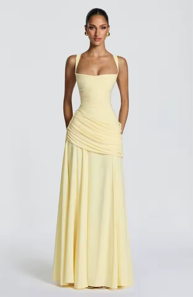 Dorvelli | Women's Maxi Dress – Sweetheart Neck Sleeveless