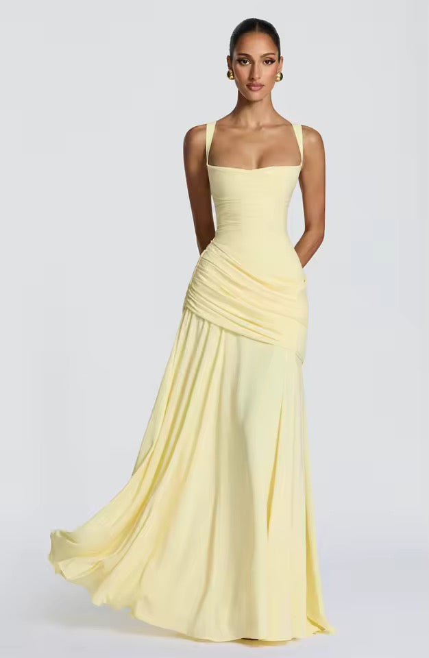Dorvelli | Women's Maxi Dress – Sweetheart Neck Sleeveless