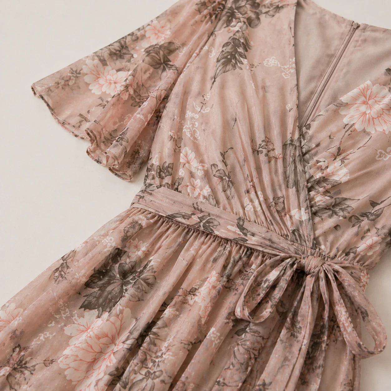 Dorvelli | Women's Midi Dress – Floral Tummy Control