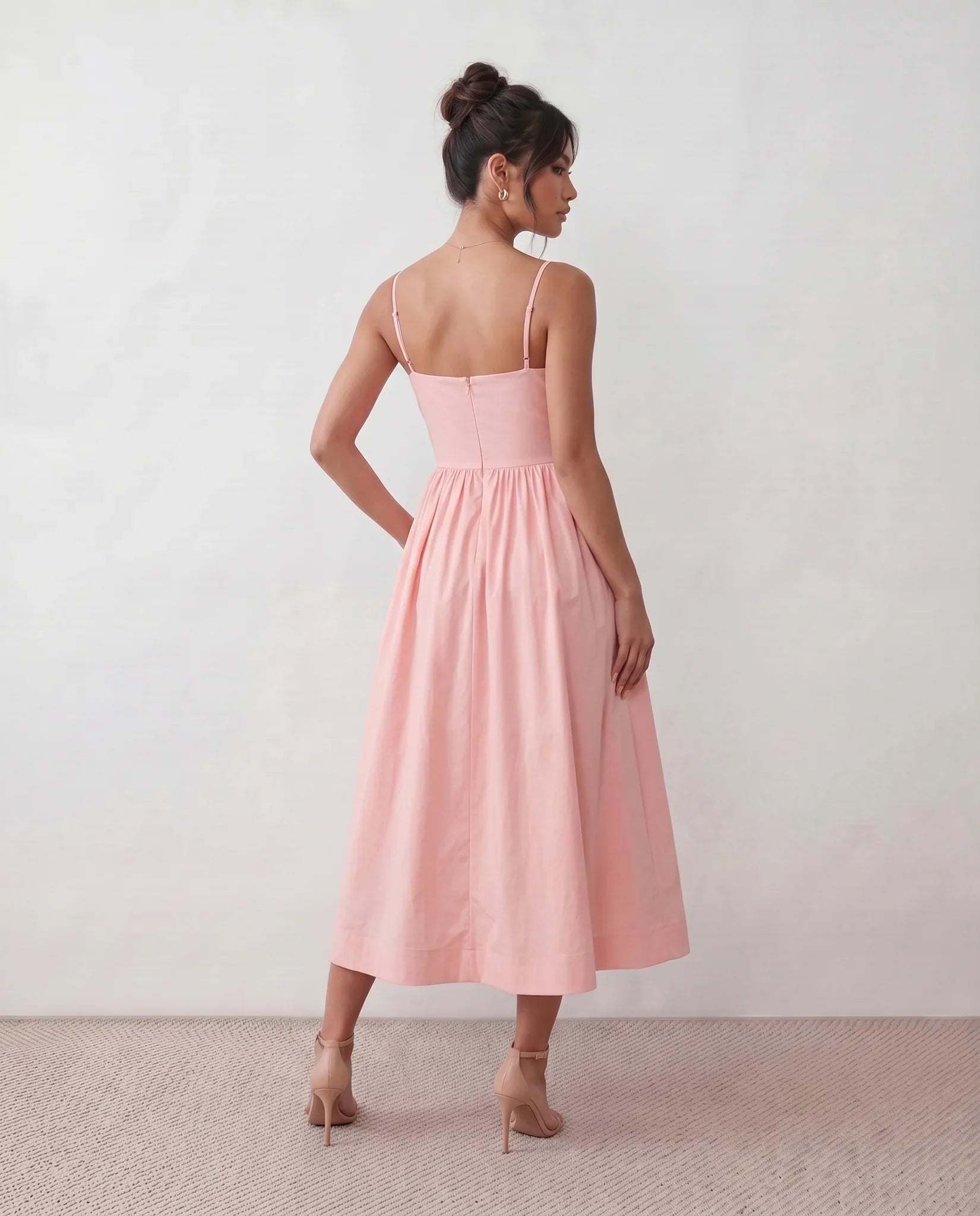 Dorvelli | Women's Midi Dress – Layla Spaghetti Strap