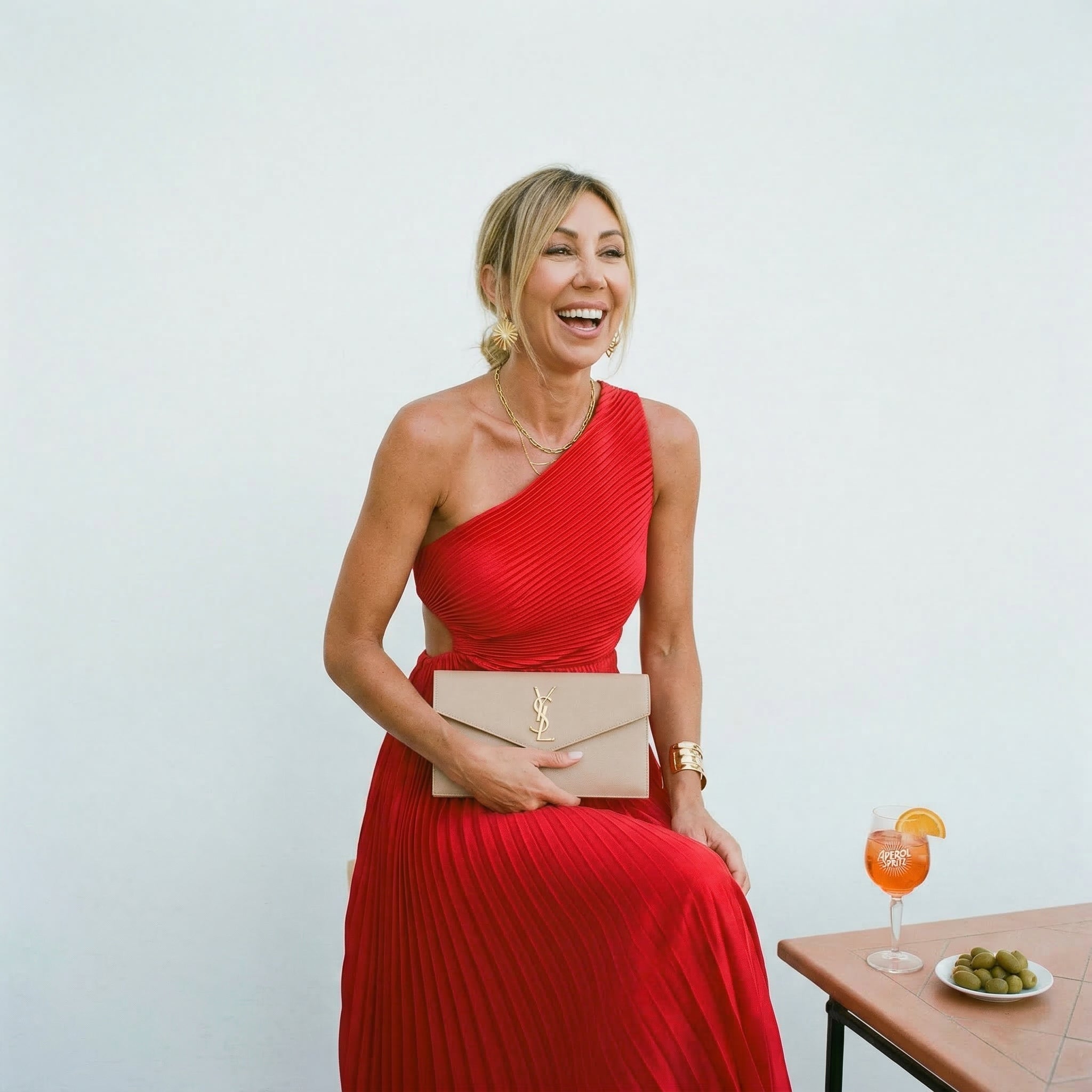 Dorvelli | Women's Midi Dress – One-Shoulder Wedding Guest