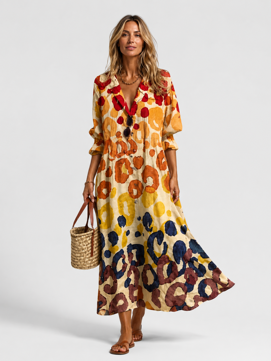 Dorvelli | Women's Midi Dress – Printed