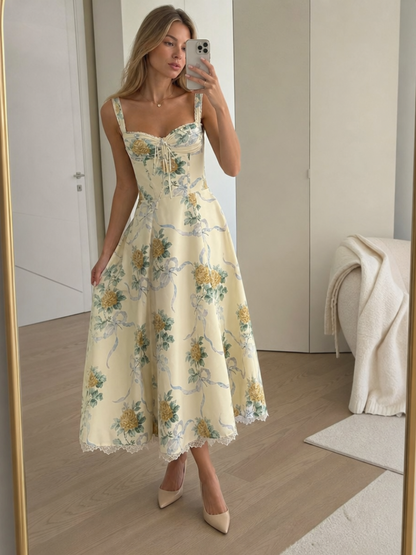 Dorvelli | Women's Midi Dress – Soft Corset