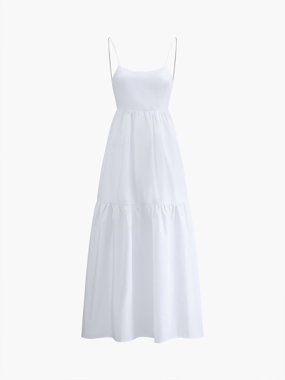 Dorvelli | Women's Midi Dress – Solid Backless Long