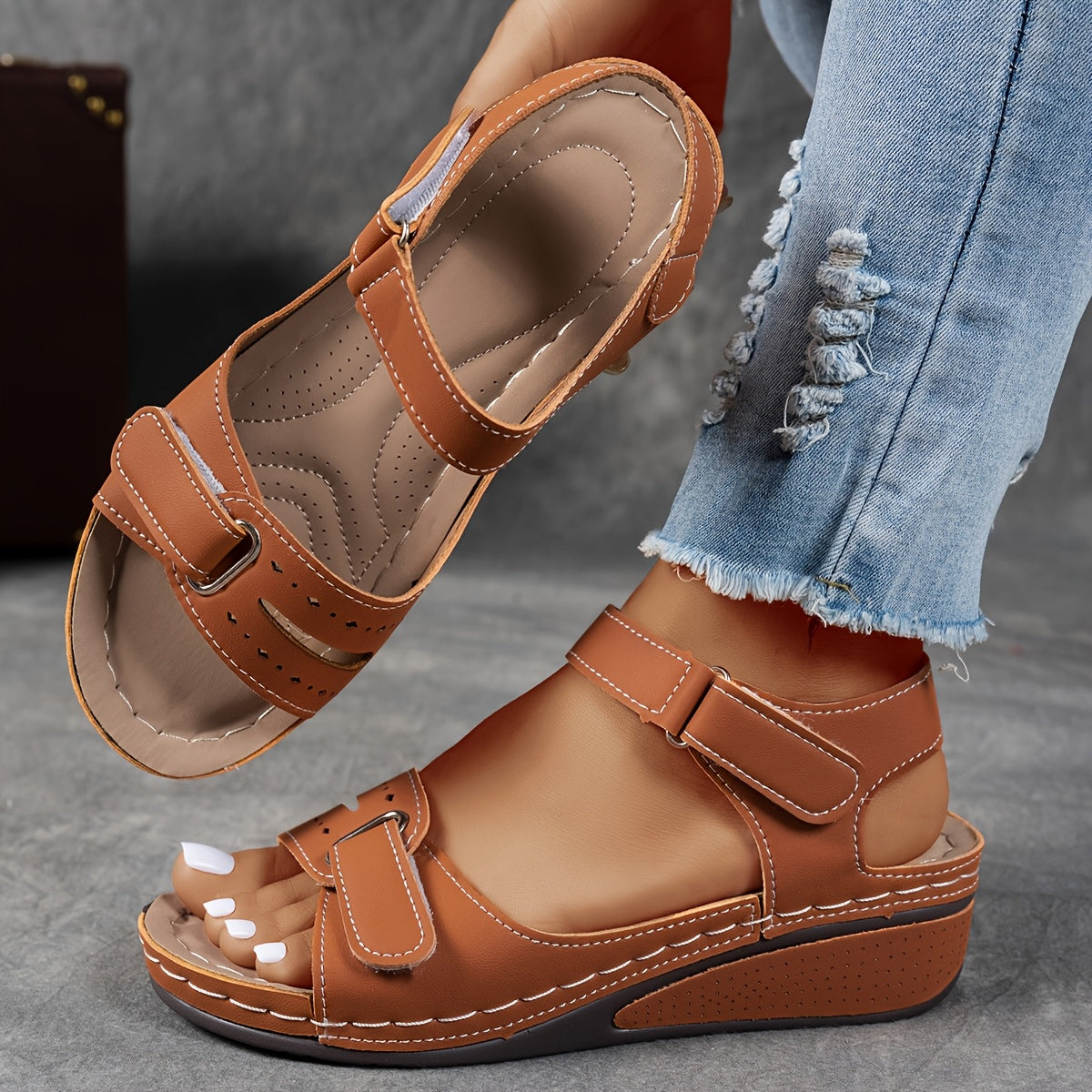 Dorvelli | Women's Sandals – Wedge Open Toe