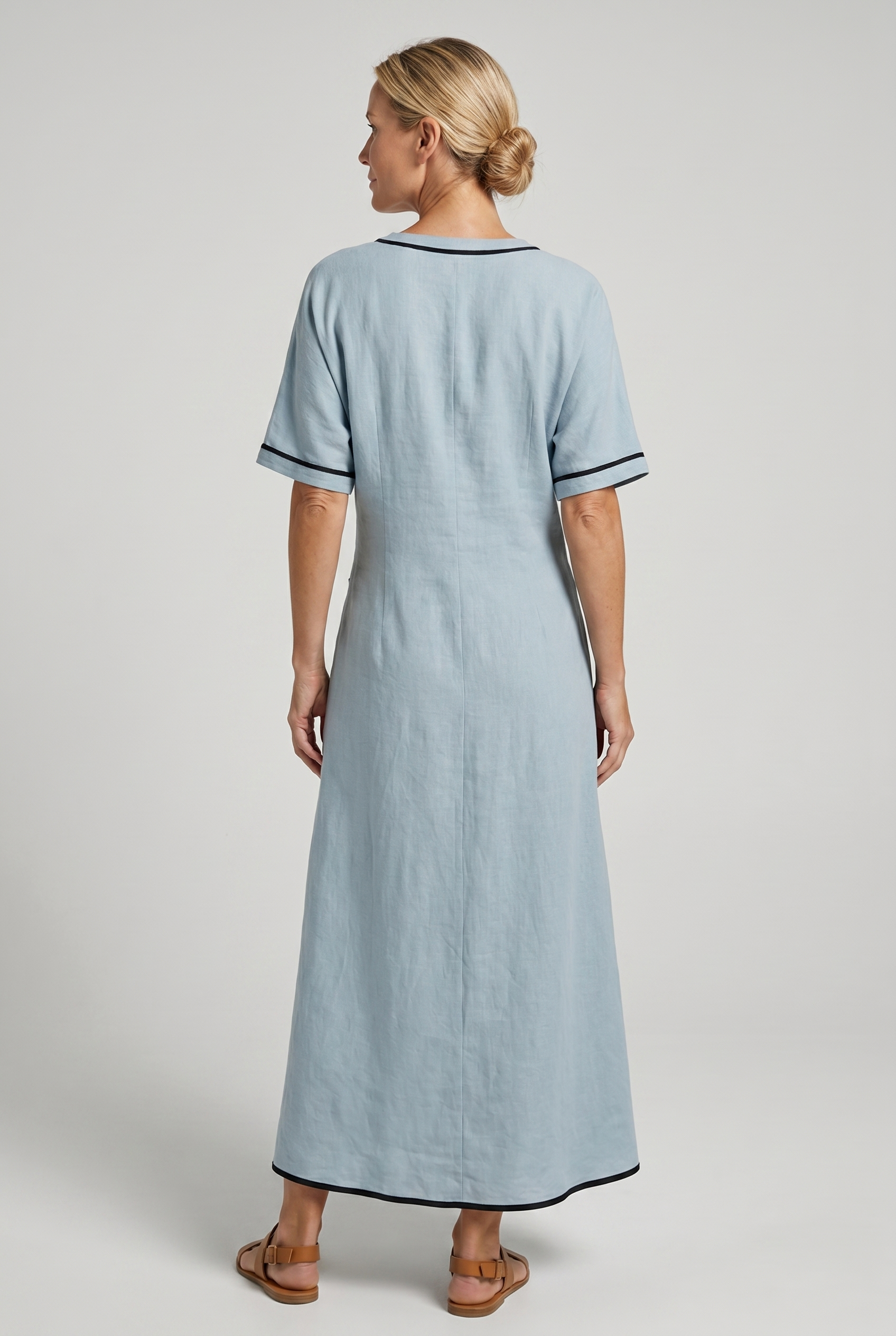Dorvelli | Women's Summer Maxi Dress – V-Neck Twist-Front
