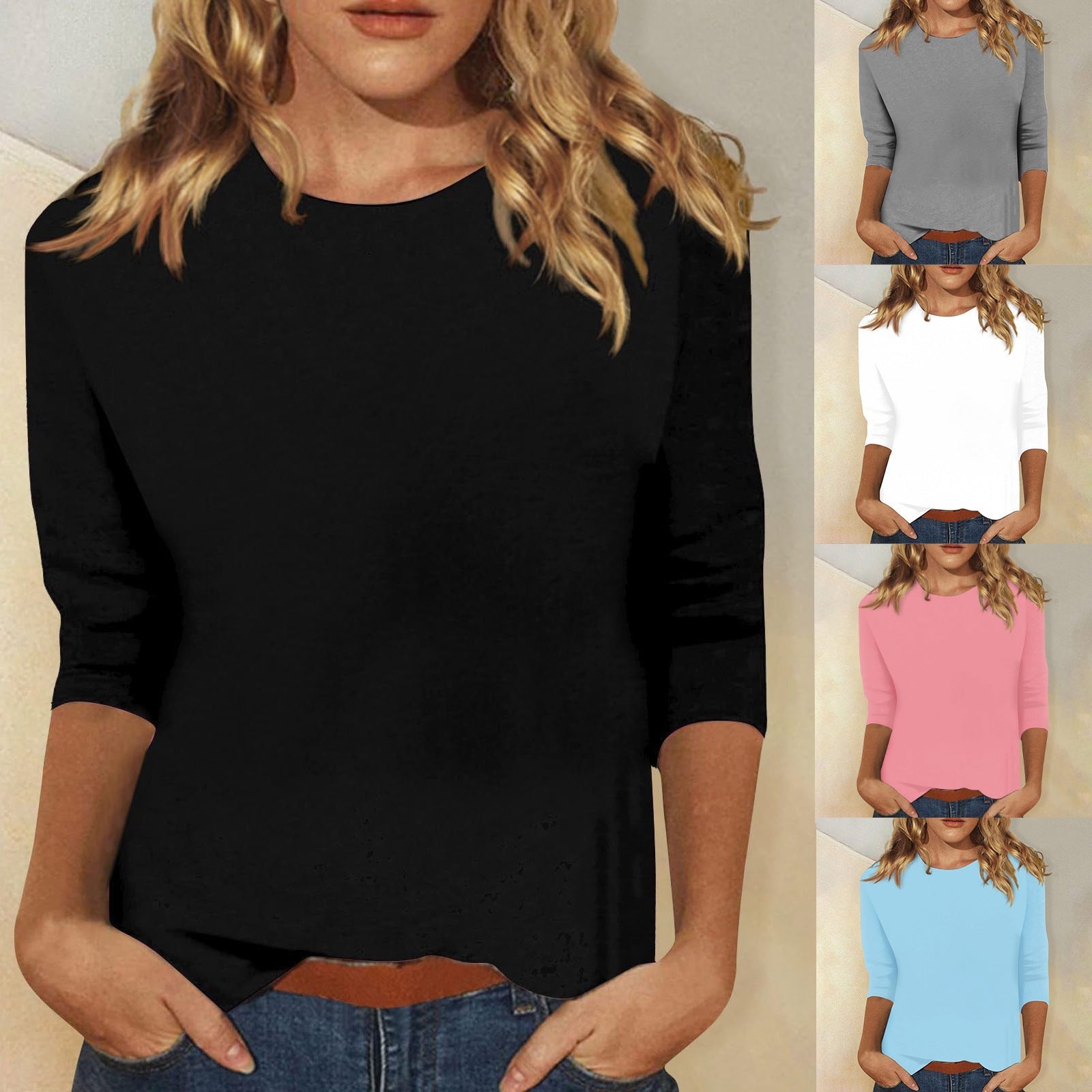 Dorvelli | Women's Top – Round Neck Quarter