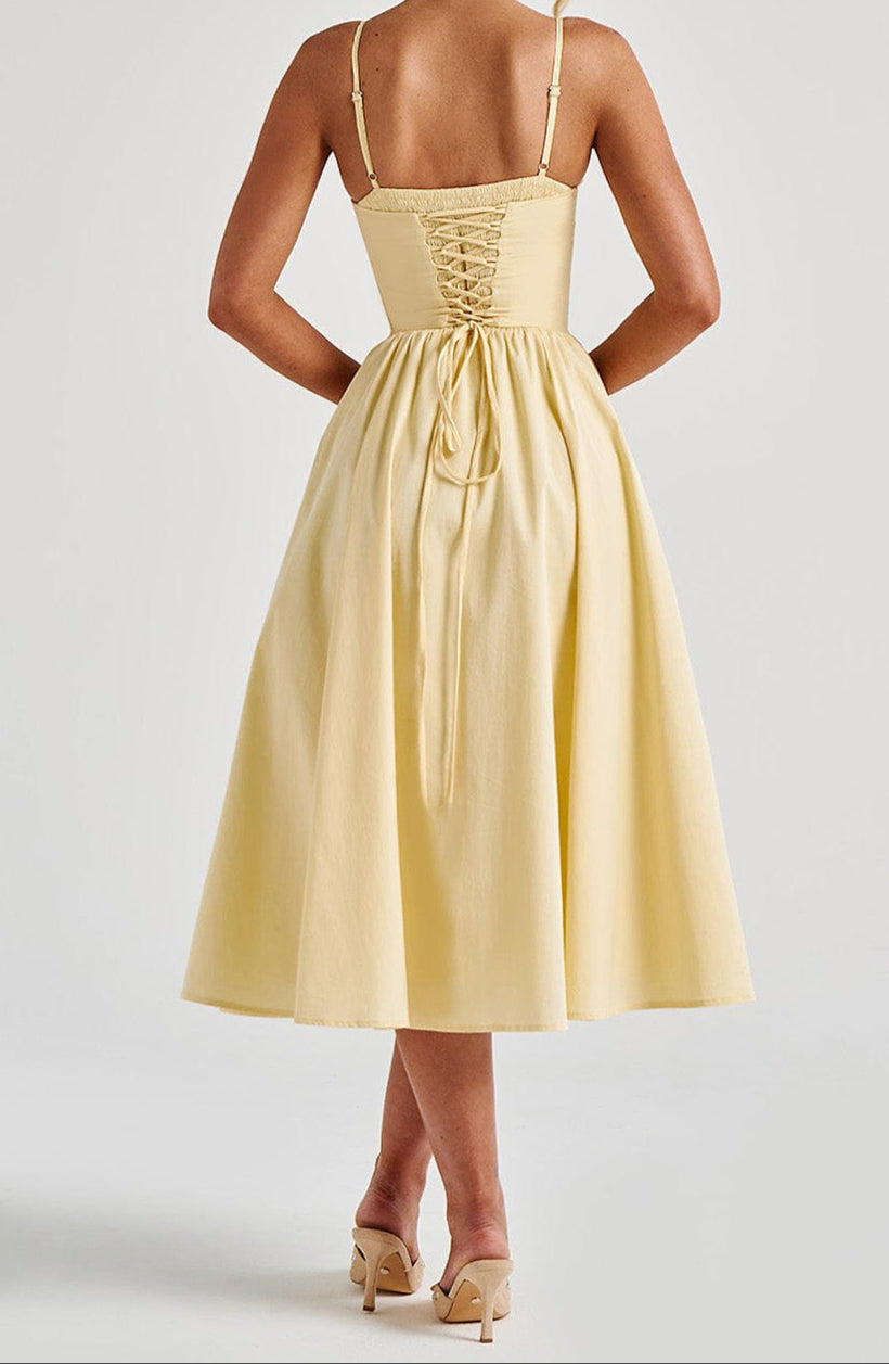 Dorvelli | Women’s Wedding Guest Midi Dress – A-Line