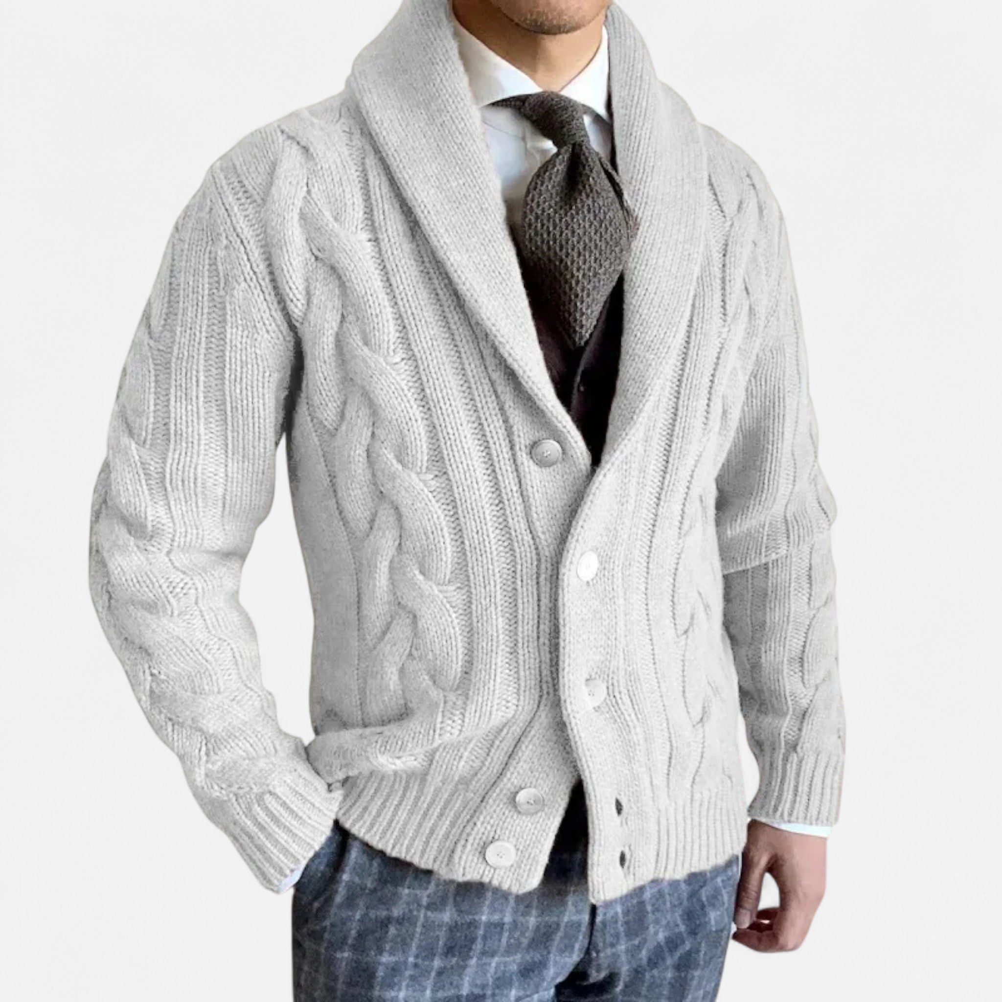 Dorvelli | Men’s Cardigan – Knitted Twist Heritage Style