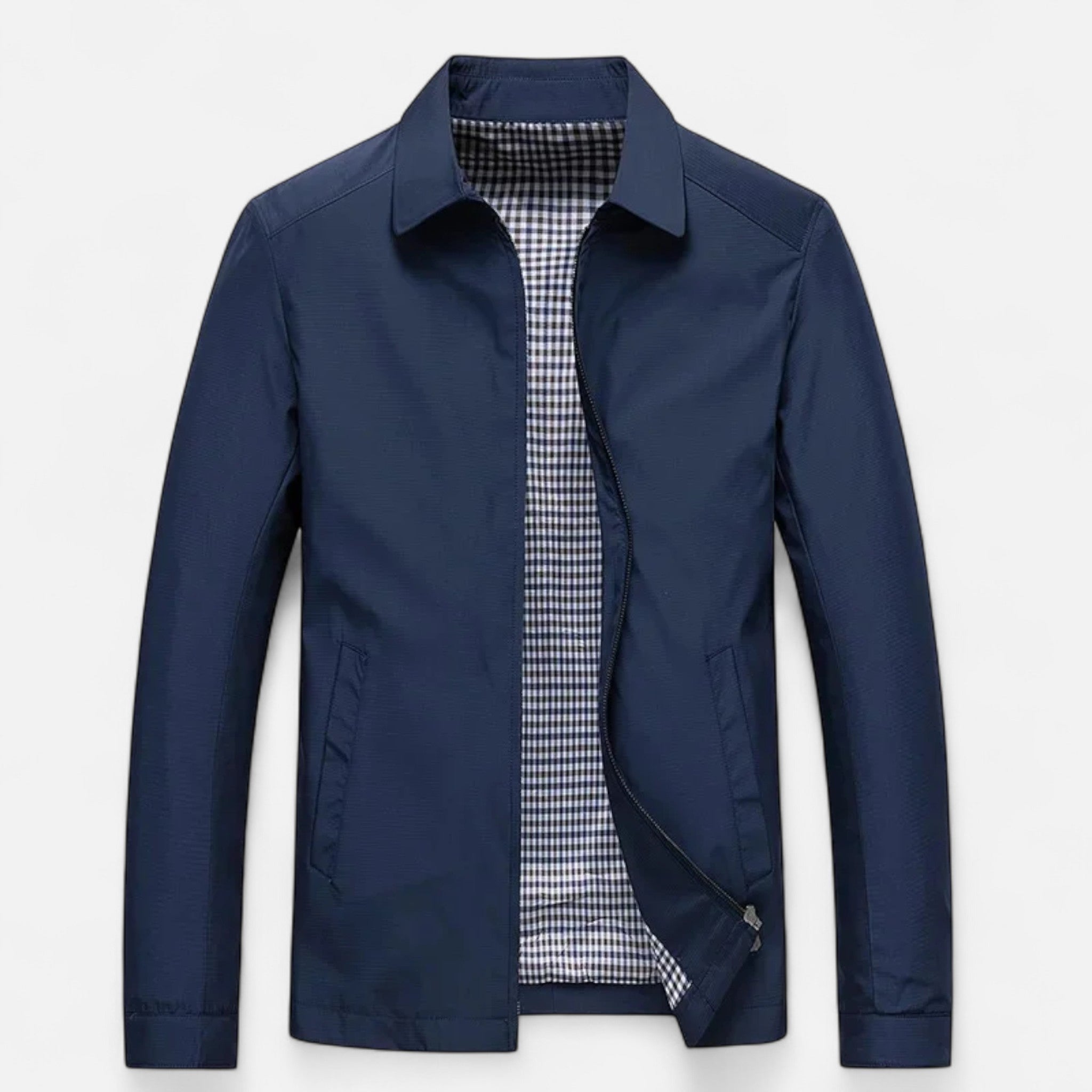 Dorvelli | Men’s Jacket – Lightweight Turn-Down Collar Elegance