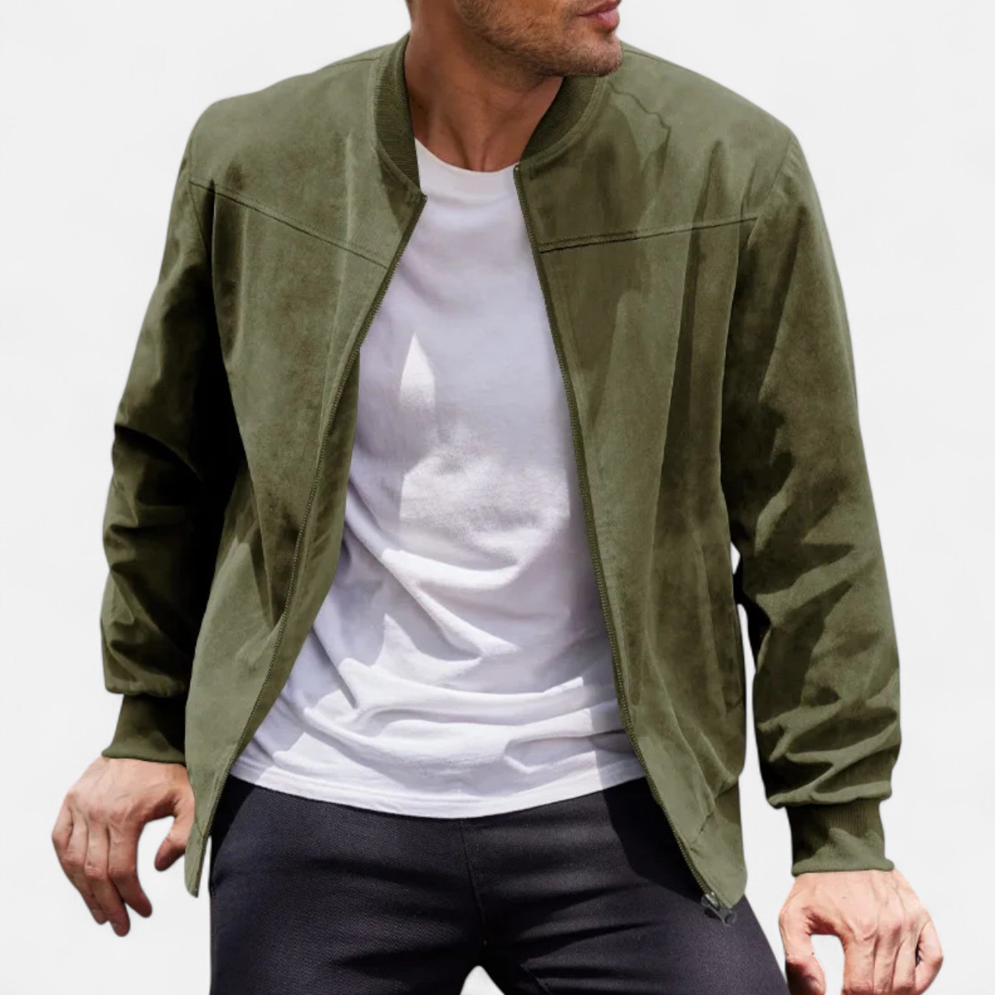 Dorvelli | Men’s Suede Aviator Jacket – Heritage Flight Style