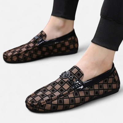 Dorvelli | Men’s Loafers – Plaid Heritage Breathable Style