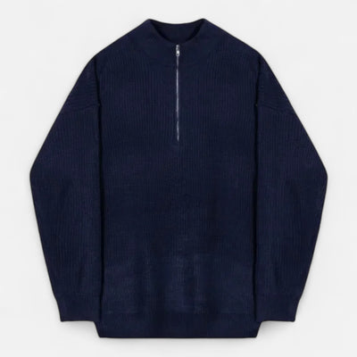 Dorvelli | Men’s Zipper Sweater – Heritage Semi-Turtleneck
