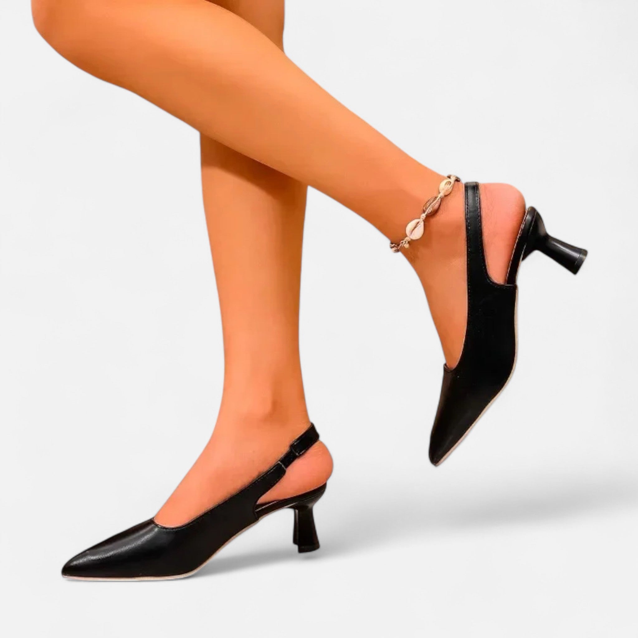 Dorvelli | Women’s Slingbacks – Pointed Toe Thin Heel Elegance