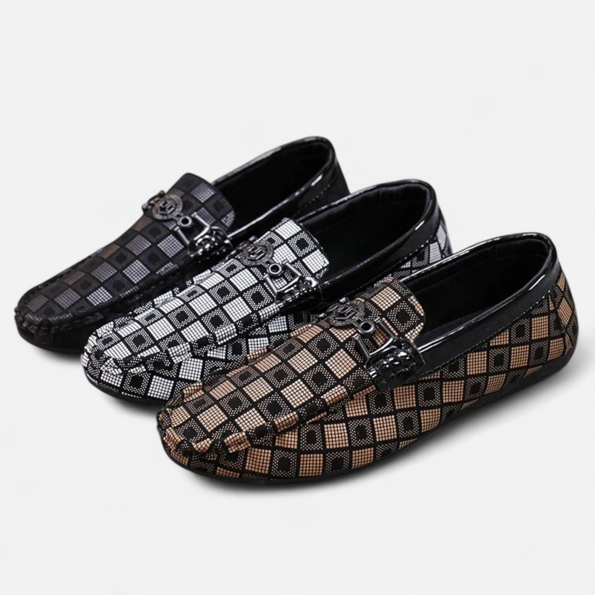 Dorvelli | Men’s Loafers – Plaid Heritage Breathable Style