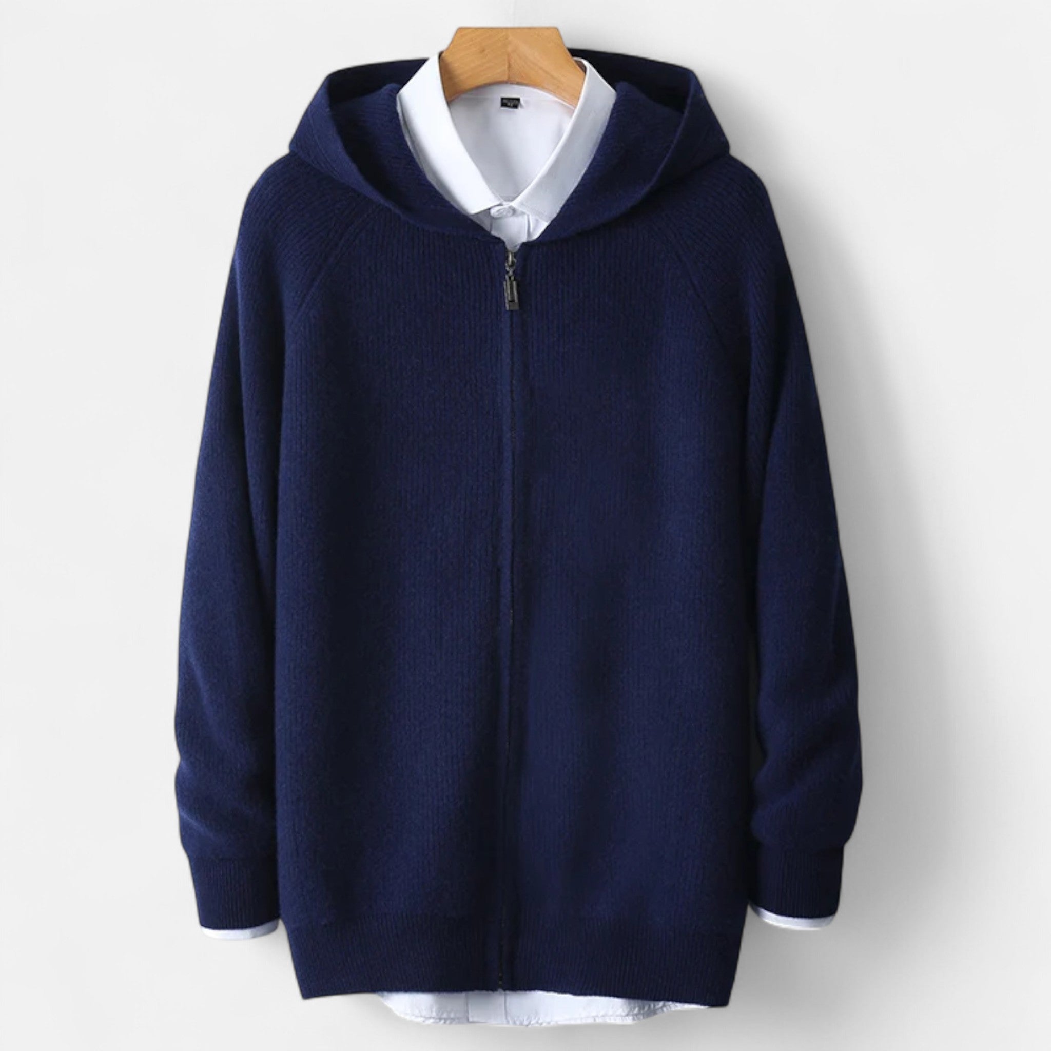 Dorvelli | Men’s Padded Cardigan – Heritage Hooded Knit