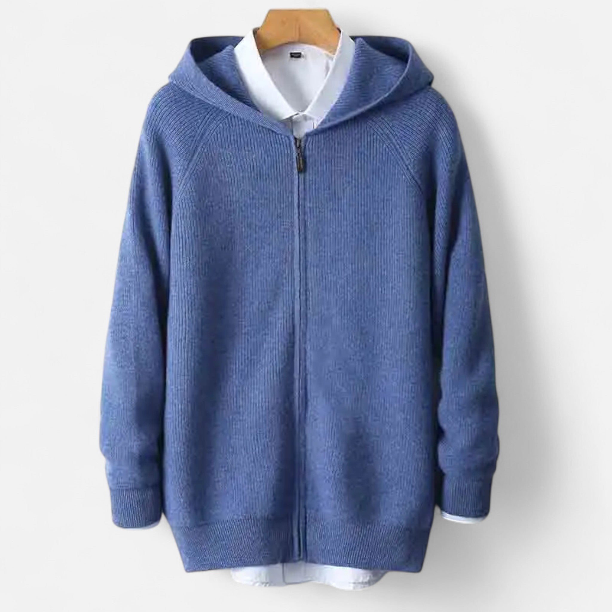 Dorvelli | Men’s Padded Cardigan – Heritage Hooded Knit