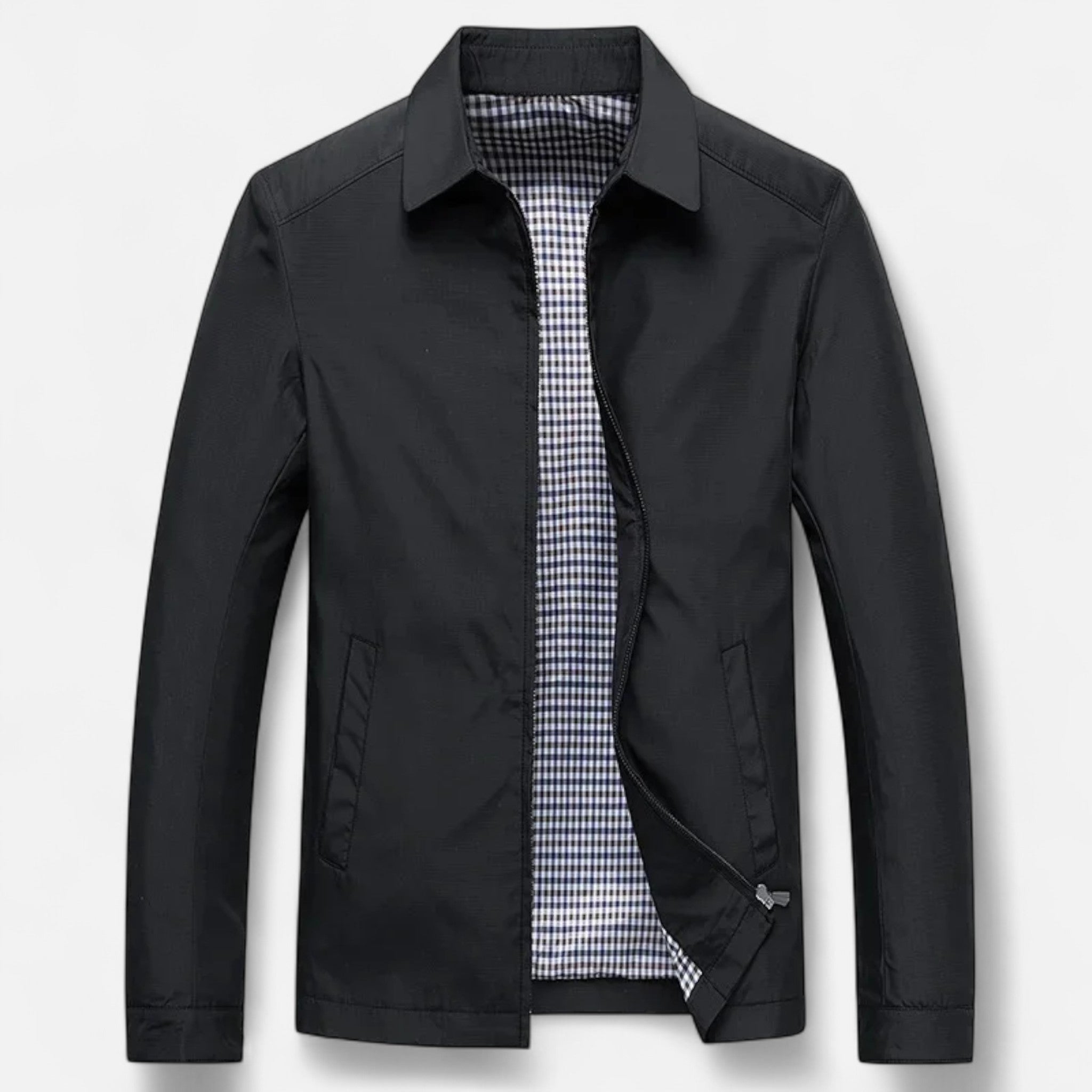 Dorvelli | Men’s Jacket – Lightweight Turn-Down Collar Elegance