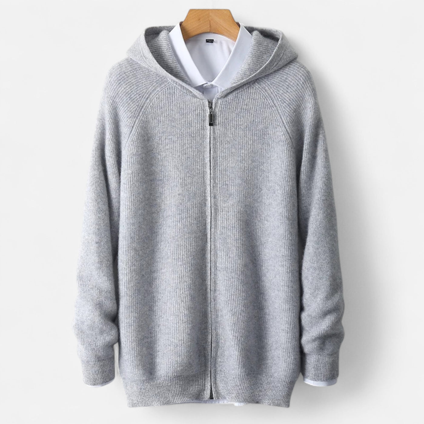Dorvelli | Men’s Padded Cardigan – Heritage Hooded Knit