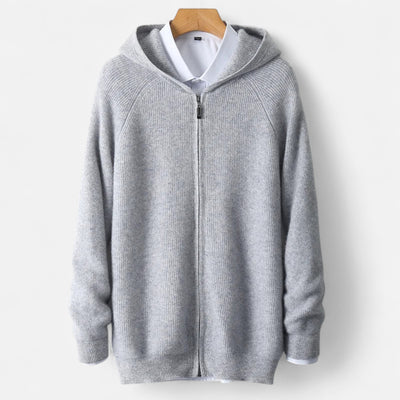 Dorvelli | Men’s Padded Cardigan – Heritage Hooded Knit